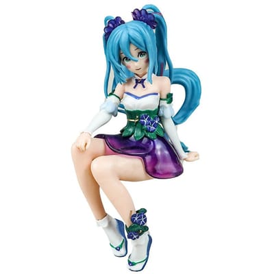 14cm FuRyu Noodle Stopper Figuur Hatsune Miku Bloemenfee ANEMONE PVC Actiefiguur Model Speelgoed blue