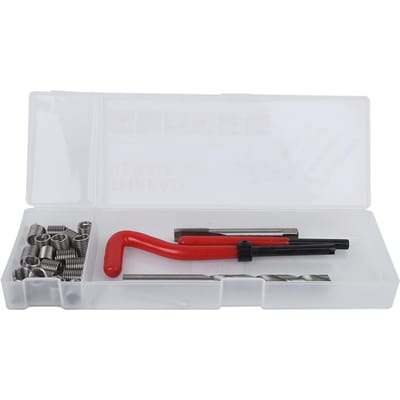 25 stuks M8 Draadreparatieset Draadtap Boor Beschadigde Draadreparatiegereedschap gray