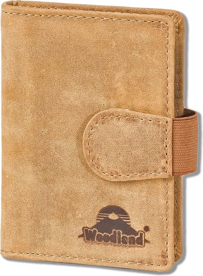 Woodland Luxe Leren Creditcardetui voor 20 pasjes - Vintage Buffelleer - Cognac