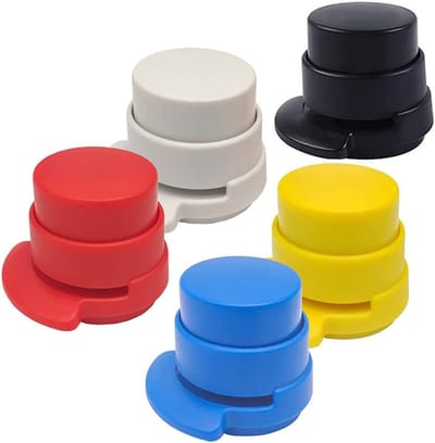 4x Nietloze Nietmachine Mini - Draagbare Nietmachine Set voor Kantoor, Thuis en Studie