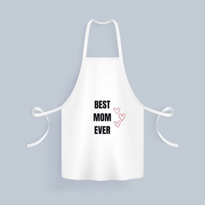 Akyol - best mom ever Keukenschort - Mama - cadeau mama - cadeau - verjaardag mama - 82 bij 71 cm