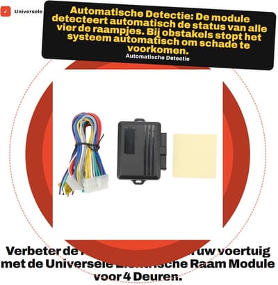 Dailygoods - Universele Elektrische Raam Module voor 4 Deuren - Automatische Raamsluiter DC12V