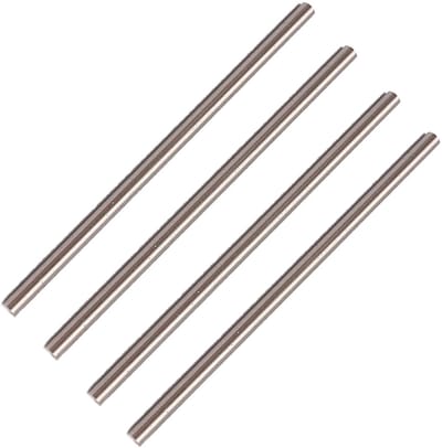 Dailygoody - 1mm Ronde Stalen Staaf - Draaibank Bar - Duurzaam en veelzijdig - 100mm lang - Voor DIY en Craft - 40 stuks - Geschikt voor machines