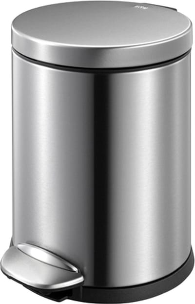 EKO - Luna pedaalemmer 5 liter - Stainless steel Plastic - mat RVS - Prullenbak
