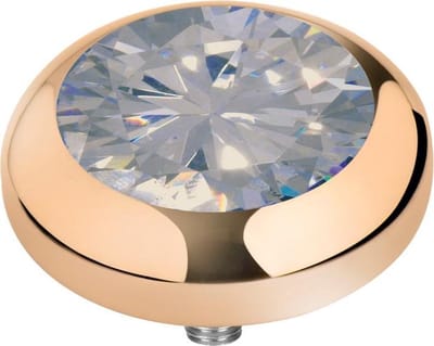 Melano Vivid Basic CZ Steentje Moonstone | Goud