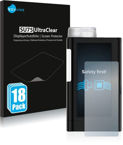Savvies - Screenprotector voor Mylife YpsoPump - Folie Beschermfolie transparant 18 Stuks