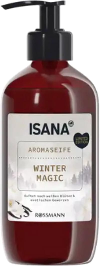 Kerst Handzeep Winter Magic - Isana | 1x 350ml - Witte Bloemen & Exotische Kruiden | Wintergeur - Limited Edition 2025