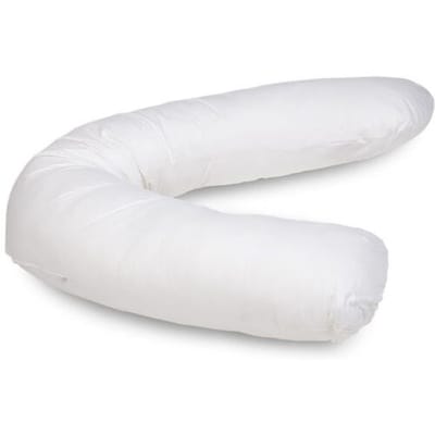 Prénatal Basis Voedingskussen - Zwangerschapskussen inclusief afneembare hoes - 170 x 34 cm - Wit