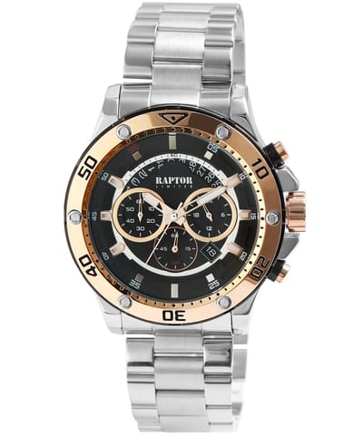 Raptor Herenhorloge roestvrij staal Majid, mineraalglas