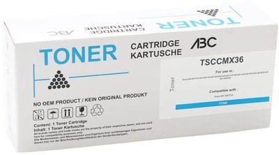 ABC huismerk Toner cyan geschikt voor Sharp MX-M2610N MX-M2615N MX-M2640N MX-M3110N MX-M3115N MX-M3140N MX-M36
