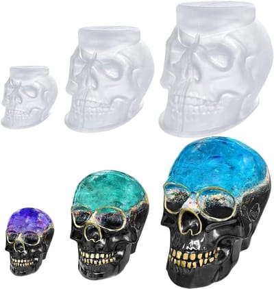 3D Grote Skelet Siliconen Mallen voor Epoxyhars, Perfect voor Halloween Decoratie en DIY Creaties, Ideaal voor Feestjes en Thuisprojecten