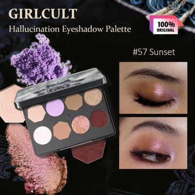 GIRLCULT - Miao Psychic Series 8-Color Vision Eyeshadow Palette - 3 Types 57# Danxia - 8g