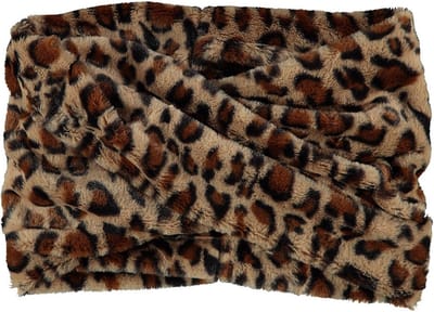 Sarlini - Hoofdband - Dames - Panterprint - Imitatiebont - Polyester - bruin