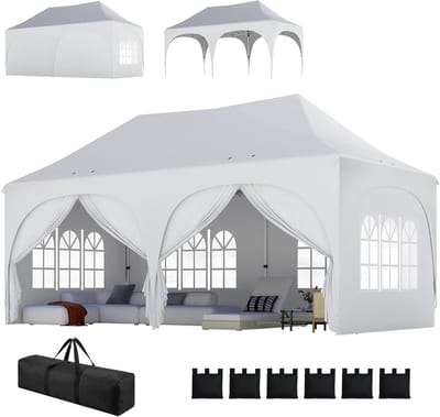 Partytent – Feesttent – Tuintent – Paviljoen – Pop-up Tent – Waterdicht – 3x6 Meter – Verstelbare Hoogte