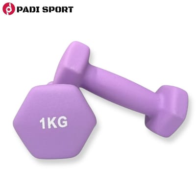 Padisport Dumbells 1 Kg - 1 Kg Dumbell - Gewichten 1 Kg - Gewichtjes 1 Kg - Gewicht 1 Kg - Dumbells