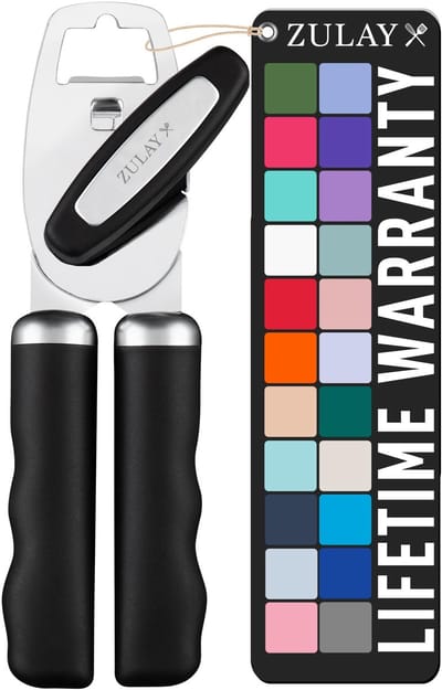 Dailygoods- Blikopener Handmatig - Roestvrij Staal - Duurzaam - Ergonomische Handgreep - Antislip - Geschikt voor Keuken - Keukenhulpmiddel