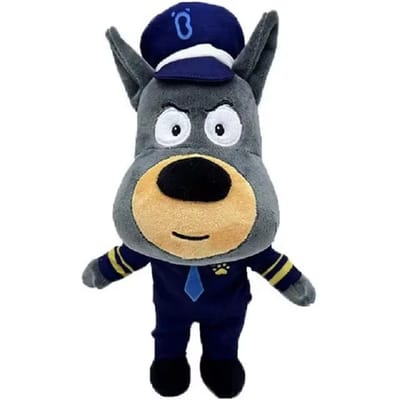 Sheriff Labrador Hond Knuffel Veiligheid Sergeant Labrador Wolfshond Cartoon Pop Jongens Meisjes Zacht Knuffeldier Kinderen Cadeau