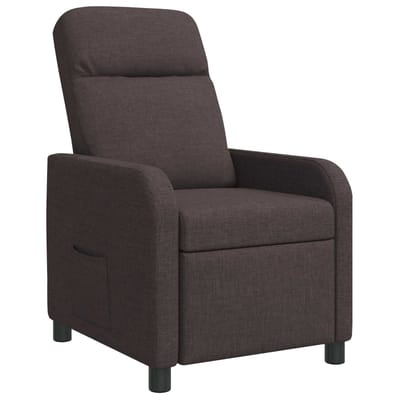 vidaXL - Recliner - Donkerbruin - Stof