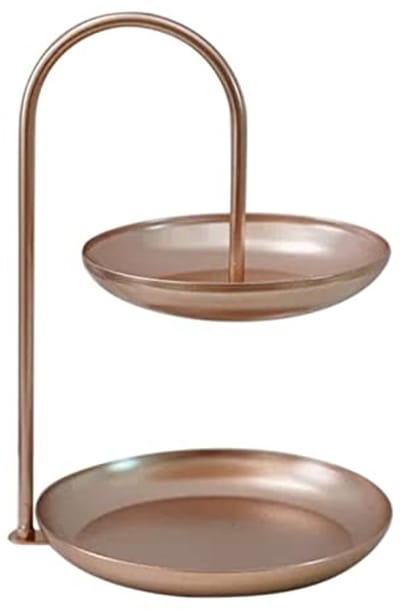 Dailygoody - Etagère - Fruitstandaard - Decoratief en functioneel - Roségoud - Cupcake-standaard - Perfect voor snacks en desserts - Geschikt voo