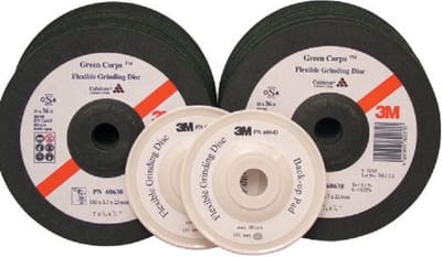 3M Green Corps Afbraamschijf art. 60633 - P80 - diameter 115 mm - prijs per doos ( inhoud 20 stuks + 2 pads)