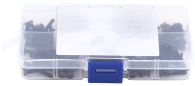 Set van 200 Stuks M3 Platte Kop Inbus Schroeven van 10.9 Grade Legeringstaal - Assortiment van 4 tot 25 mm voor Thuis en Kantoor Gebruik