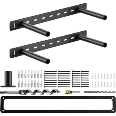 VEVOR Plankdragers, 2-pack, Plankdragers Draagvermogen 68 kg, 406,4 x 157,4 x 38,1 mm, Zware plankdrager voor verborgen planken, Onzichtbare beugel voor zwevende planken voor wandmontage