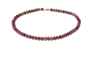 Ketting natuursteen lila