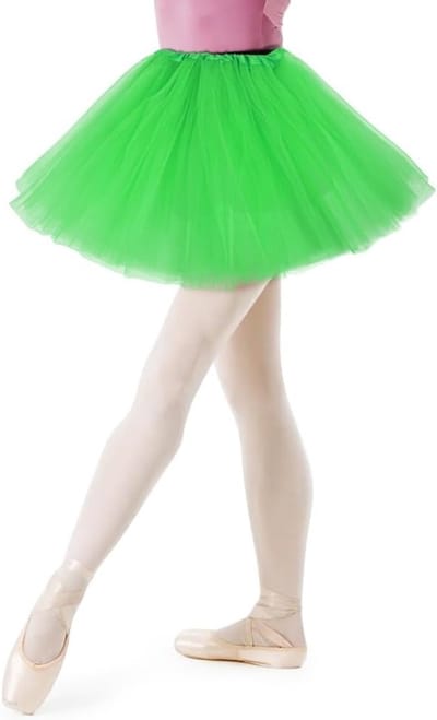 Elegante Tulle Rok voor Vrouwen en Tieners - Elastische 3-laagse Tutu voor Retro Feestjes, Halloween en Carnaval