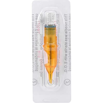 10 stuks Wegwerp Semi-Permanente Tattoo Cartridge Naalden RLRMRS voor Make-up Machine 5RM 5RL white