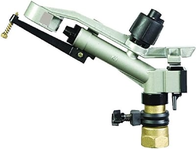 Intermitterende Sprinkler - Roterende Sproeier - Gazon Besproeien - Instelbare Sectoren - 1 1/4 Inch - Wit Zwart