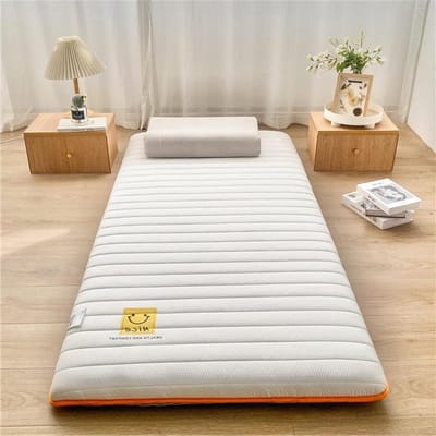 Draagbare Matras - Vloerbedekking Futon - Comfortabel Slapen - Dubbel Antislip - 80x190cm - Zwart