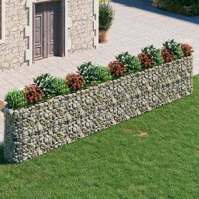 vidaXL - Gabion - plantenbak - verhoogd - 540x50x100 - cm - gegalvaniseerd - ijzer