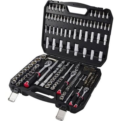 TOOLCRAFT TO-10674594 Bit- en steeksleutelset 1/2, 1/4, 3/8 179-delig
