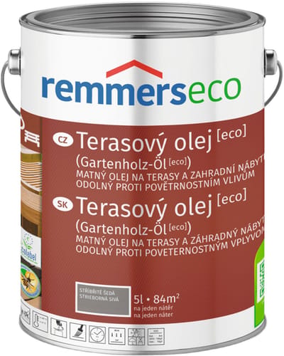 Remmers - Terrasolie ECO 5 l, Zilvergrijs