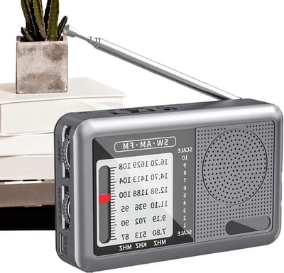 Draagbare Radio - Oplaadbare Radio AM FM - Luisteren naar Muziek - Volledig Bandbereik