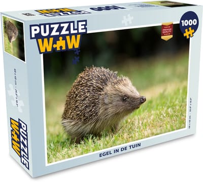 Puzzel Egel in de tuin - Legpuzzel - Puzzel 1000 stukjes volwassenen