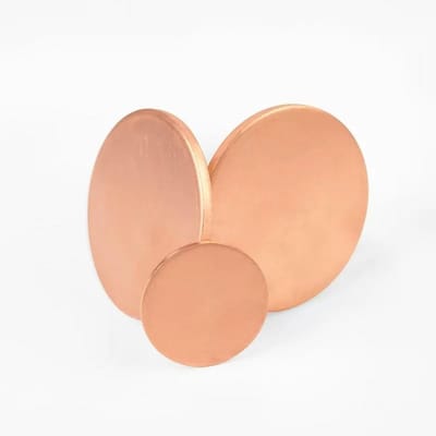 Ronde Zuivere Koperen Schijven Diktes 0.3mm tot 4mm Metaalplaat
