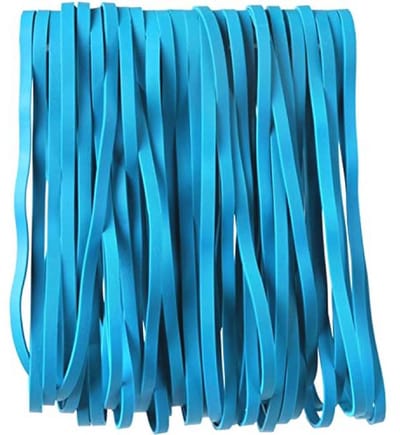 Grote Elastieken - Rubberen Banden - Kantoor Organisatie - Sterke Elasticiteit - 50 Stuks - Blauw