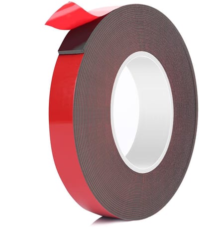 Extra sterke dubbelzijdige tape, waterproof en hittebestendig, 5 m lang, 10 mm breed voor auto decoratie en knutselprojecten