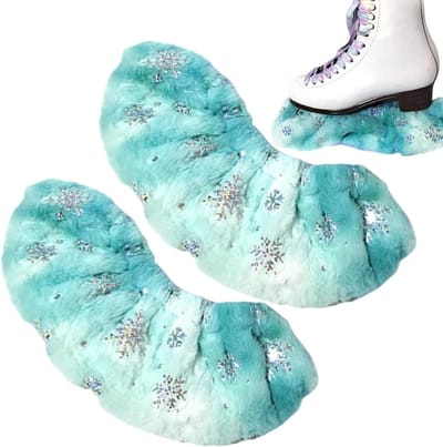 Schaatsbeschermers - Bladhoezen Schaatsen - Schaatsen Beschermen - Schokabsorberend Ontwerp - 25-30 cm Lengte - Groen