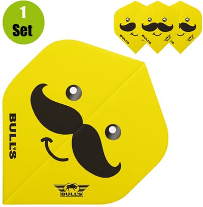 Bull's Smiley 100 Mustache Std. - Dart Flights