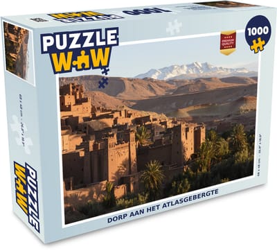Puzzel Dorp aan het Atlasgebergte - Legpuzzel - Puzzel 1000 stukjes volwassenen