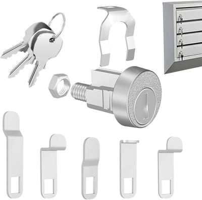 Brievenbusslot met sleutels - Postslot Hangslot - Post Veilig Houden - Montage Zonder Gereedschap