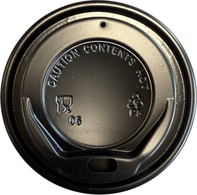 Koffiebeker Deksel – Zwart – 80 mm – 8 oz – 20 x 50 stuks – 1000 stuks – Voor Papieren Koffiebekers To-Go