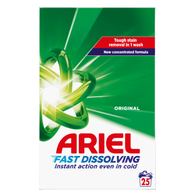 Ariel Original Snel Oplosbaar Waspoeder - 1250 g