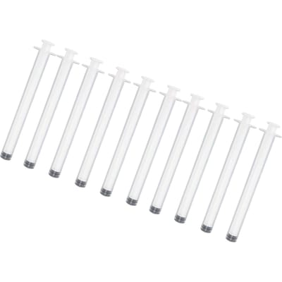 10PCS Vrouwelijke verzorgingsapplicator PVC individueel verpakte hygiënische injectie-applicator white