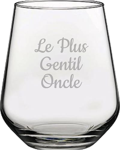 Drinkglas gegraveerd - 42,5cl - Le Plus Gentil Oncle