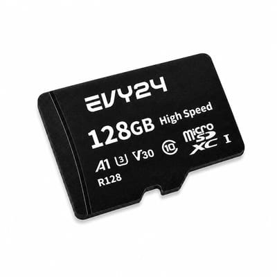 Evy24 Micro SD Kaart 128GB Pro - A1 U3 V30 Class 10 - Hoge Snelheid 160MB/s - Geschikt voor 4K Video, Smartphone, Camera, Drone en Nintendo Switch - Met Adapter