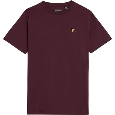 Lyle & Scott Geborduurd Logo Gewoon T-shirt Kinderen/Kinderen (Bourgondië)