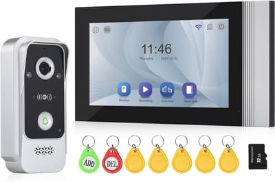 Video Deurintercom - Slimme Bel - Veilig Thuis - 1080p HD Beeld - 23x15x9cm - Wit